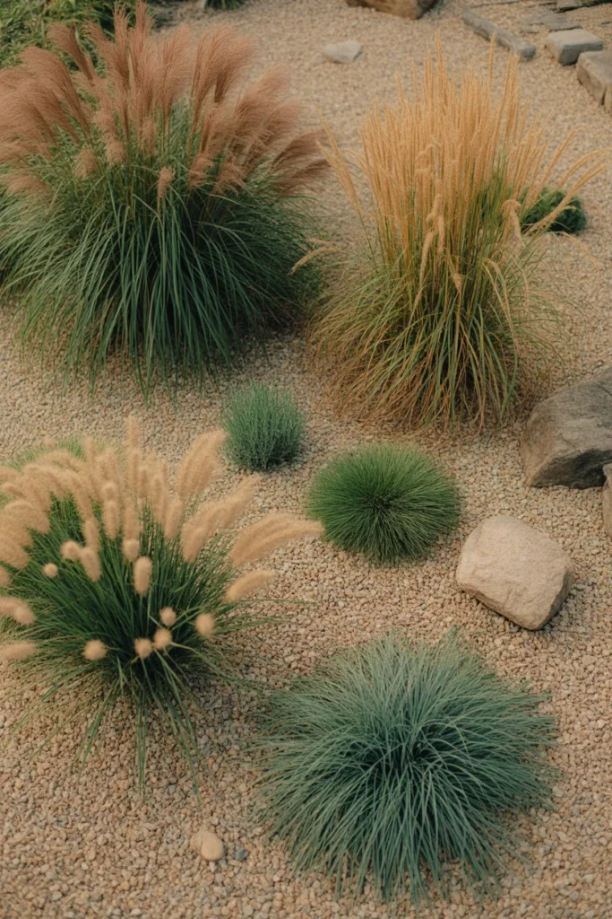 8-Gravel Garden with Ornamental Grasses