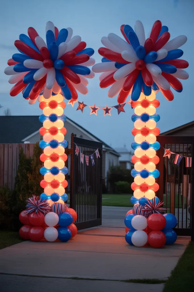 8-Patriotic Balloon and Light Column