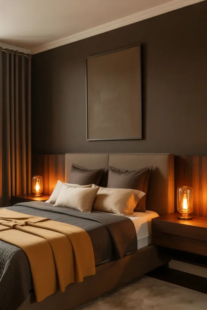 9-Dark Neutral Bedroom