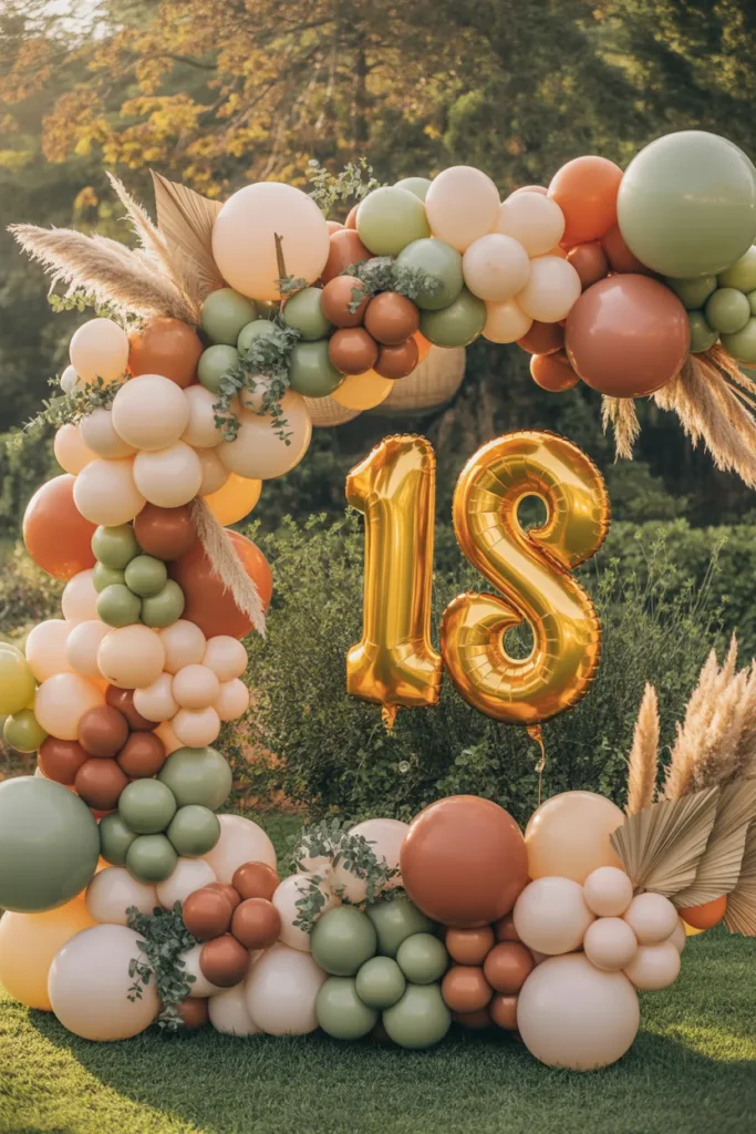 9-Garden Birthday Balloon Arch