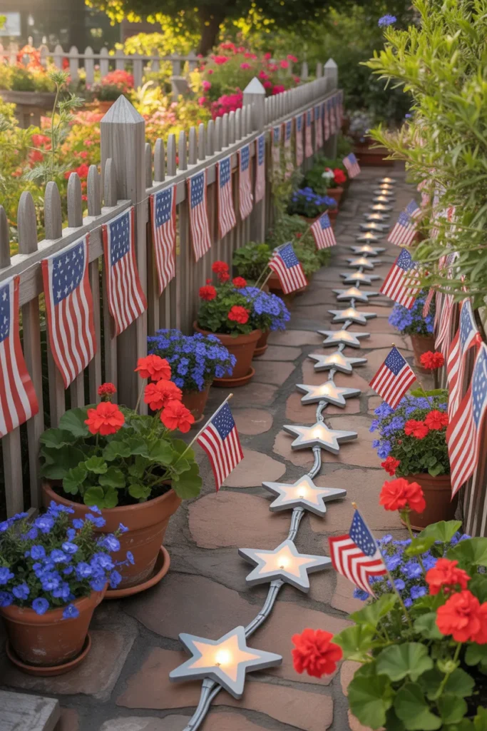 9-Stars and Stripes Garden Path