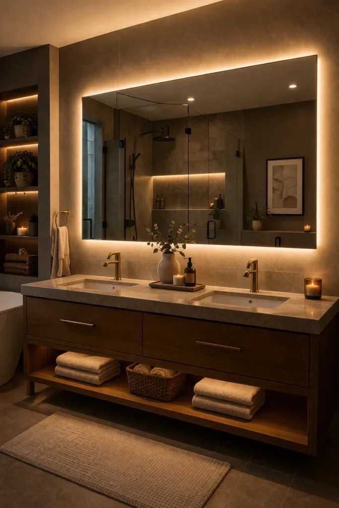 Backlit LED Mirror Glow