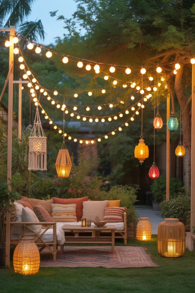 outdoor string lights ideas