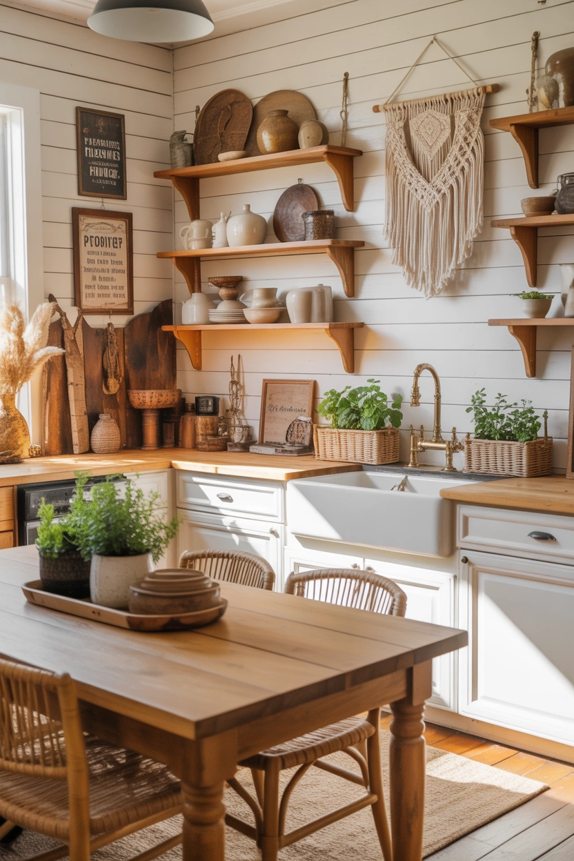 boho kitchen decor