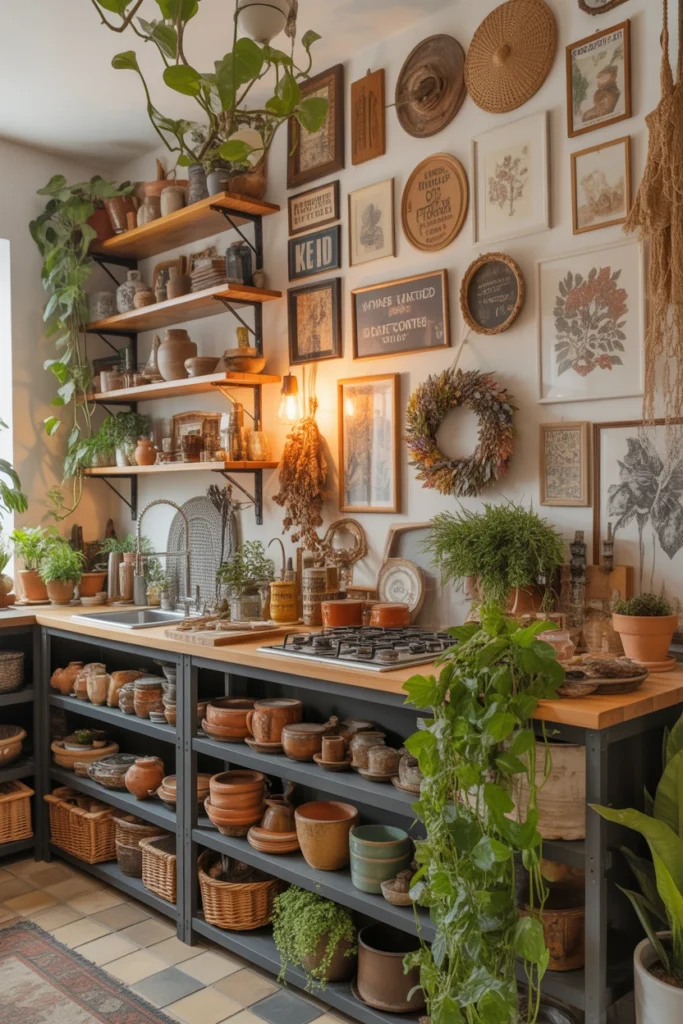 boho kitchen decor