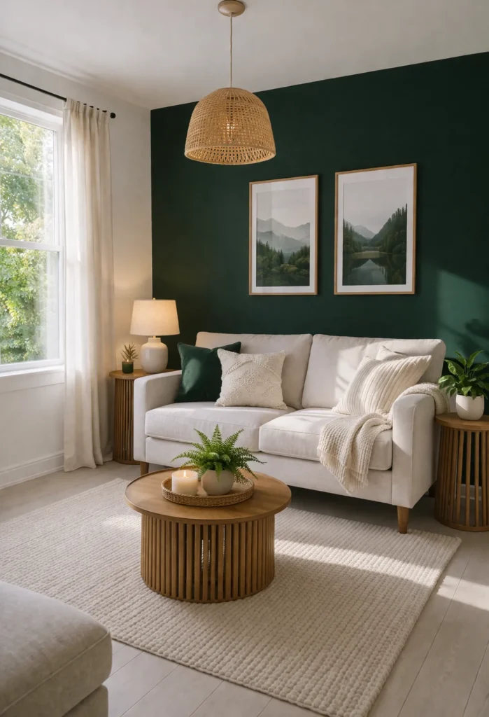 Bold Accent Wall Small Space