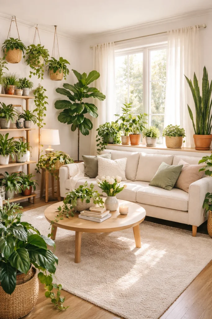 Botanical Green Living Room