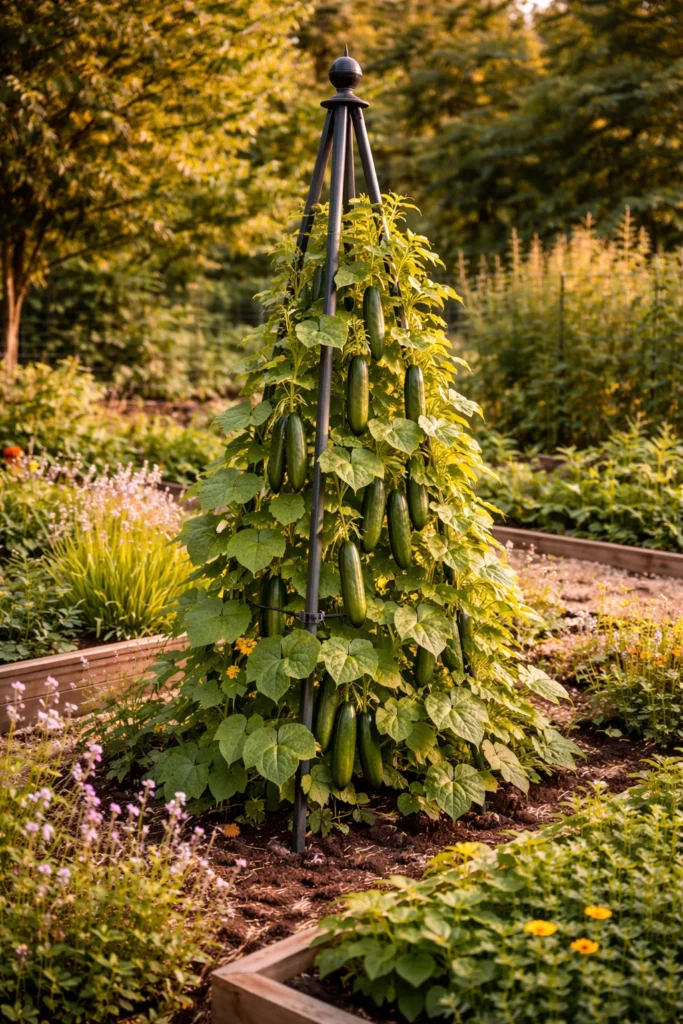 Decorative Obelisk Cucumber Support