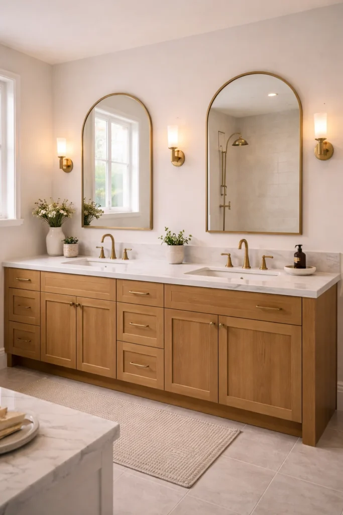 Double Vanity Matching Mirror Set