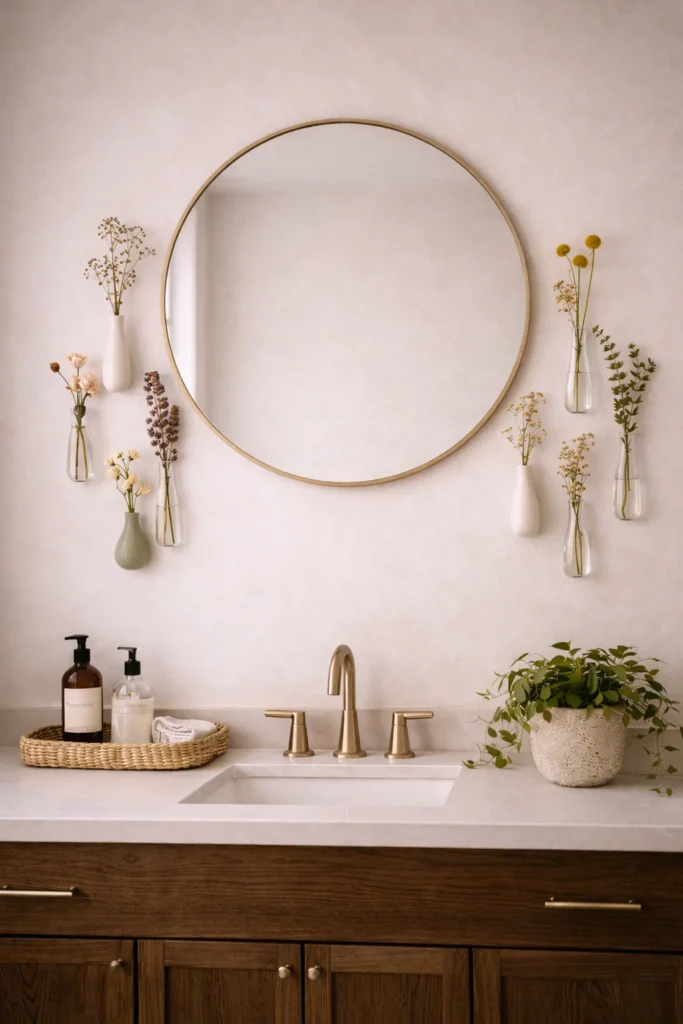 Dried Flower Wall Vase Display