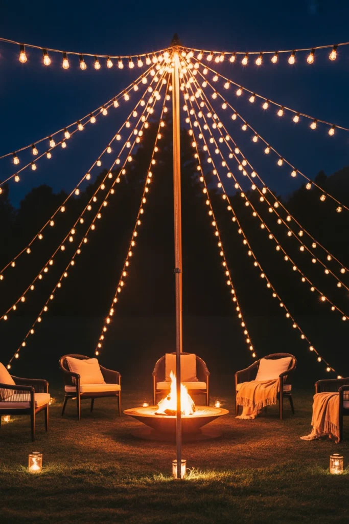outdoor string lights ideas