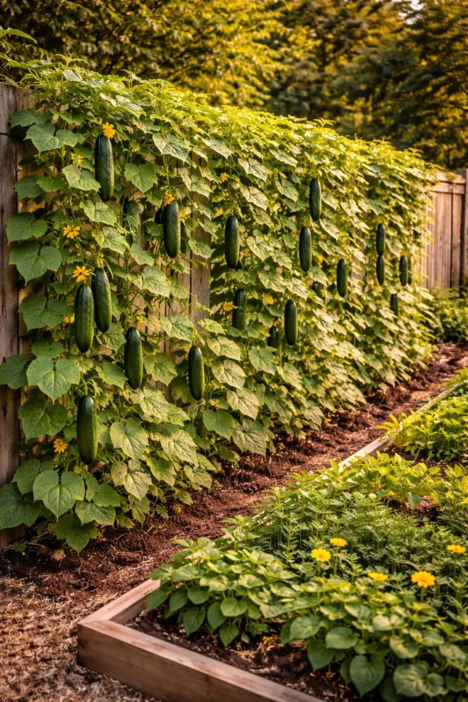 Garden Fence Cucumber Trellis