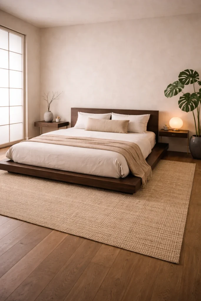 Japandi Inspired Guest Room