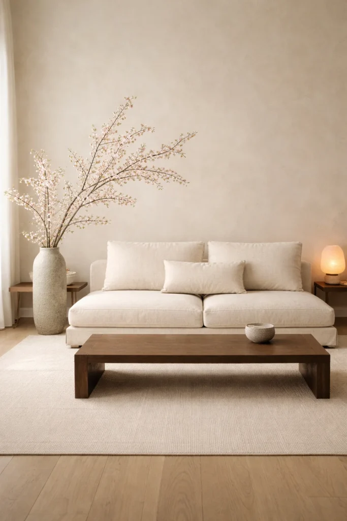 Japandi Spring Living Room