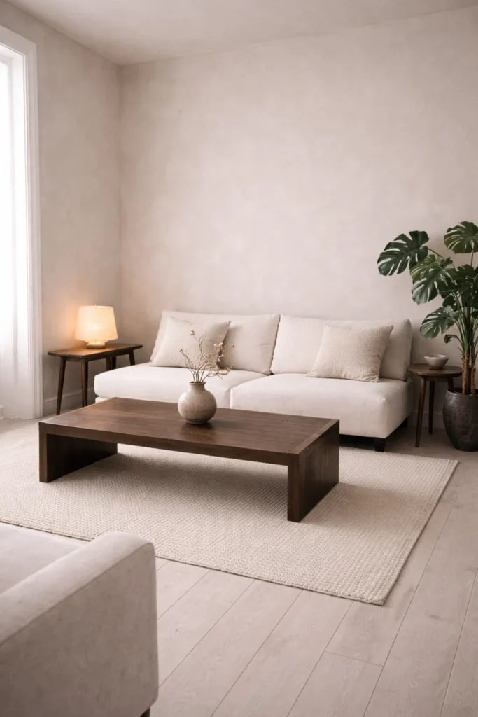 Japandi Tiny Living Room