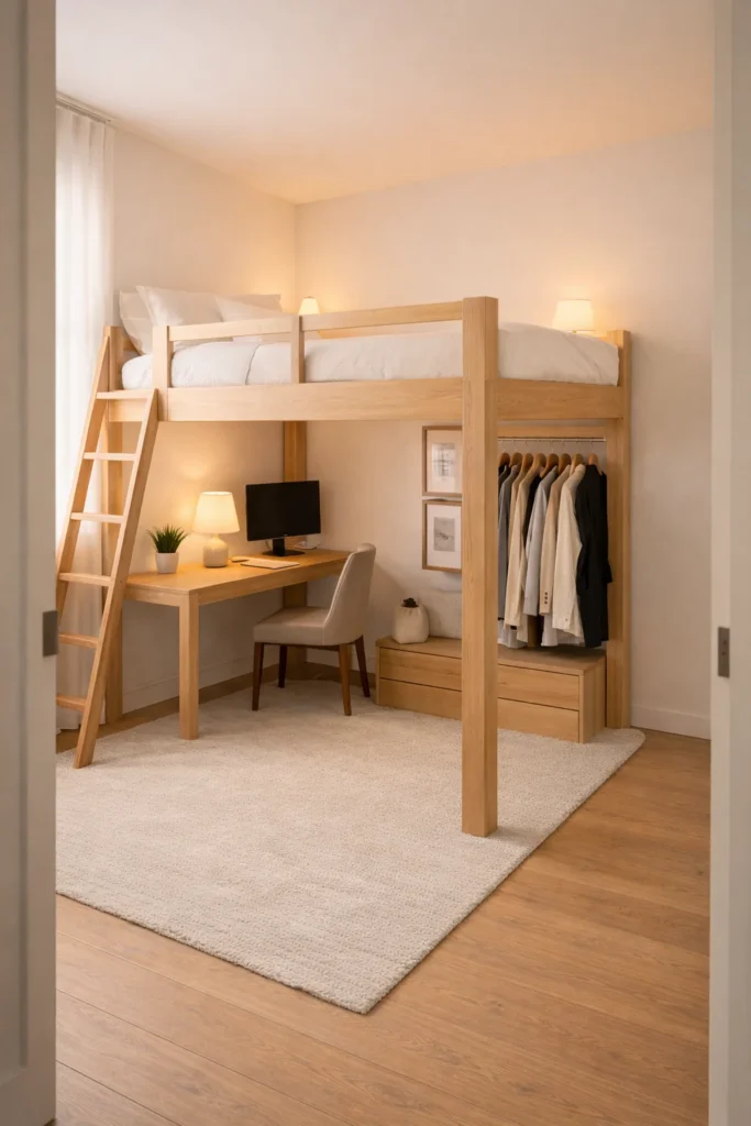 Loft Bed Small Bedroom Maximizer
