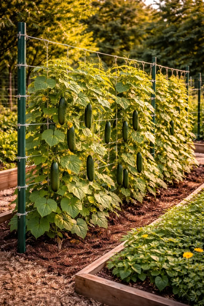 Metal T-Post Wire Trellis