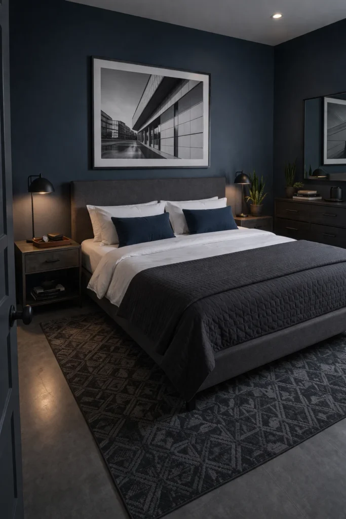 Modern Masculine Guest Room