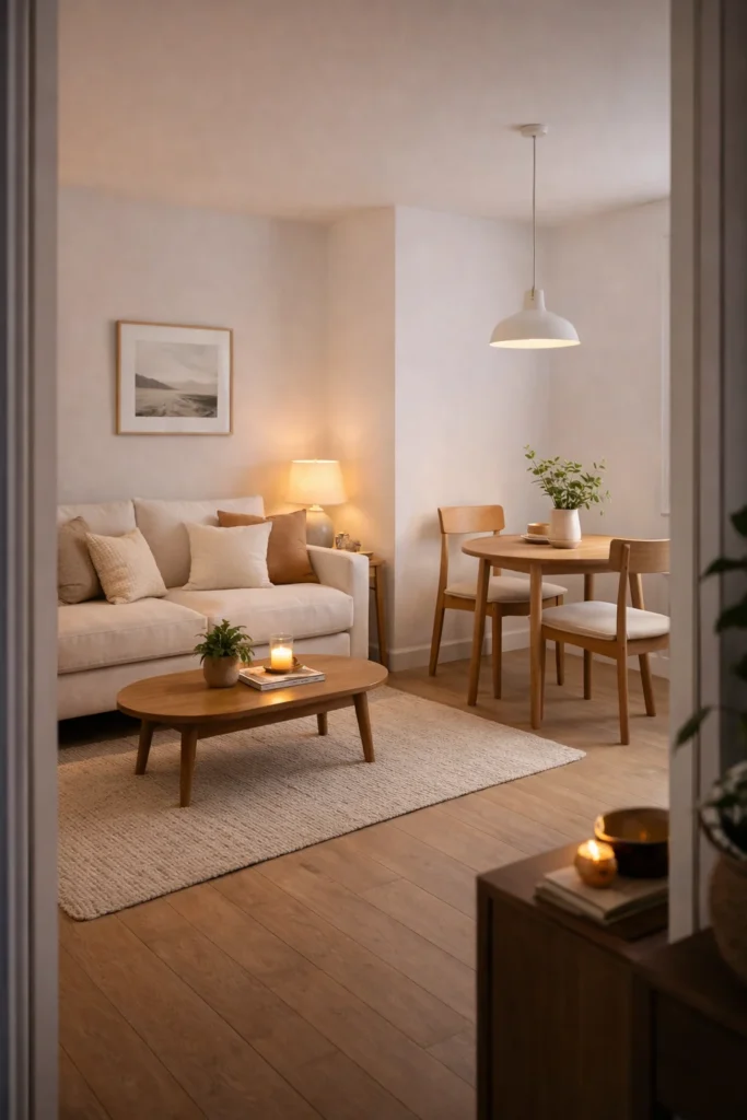 Open Plan Small Living Dining