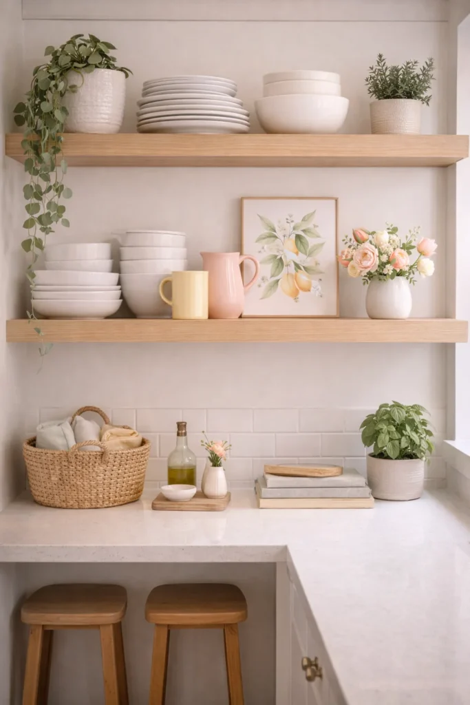 Open Shelf Spring Styling