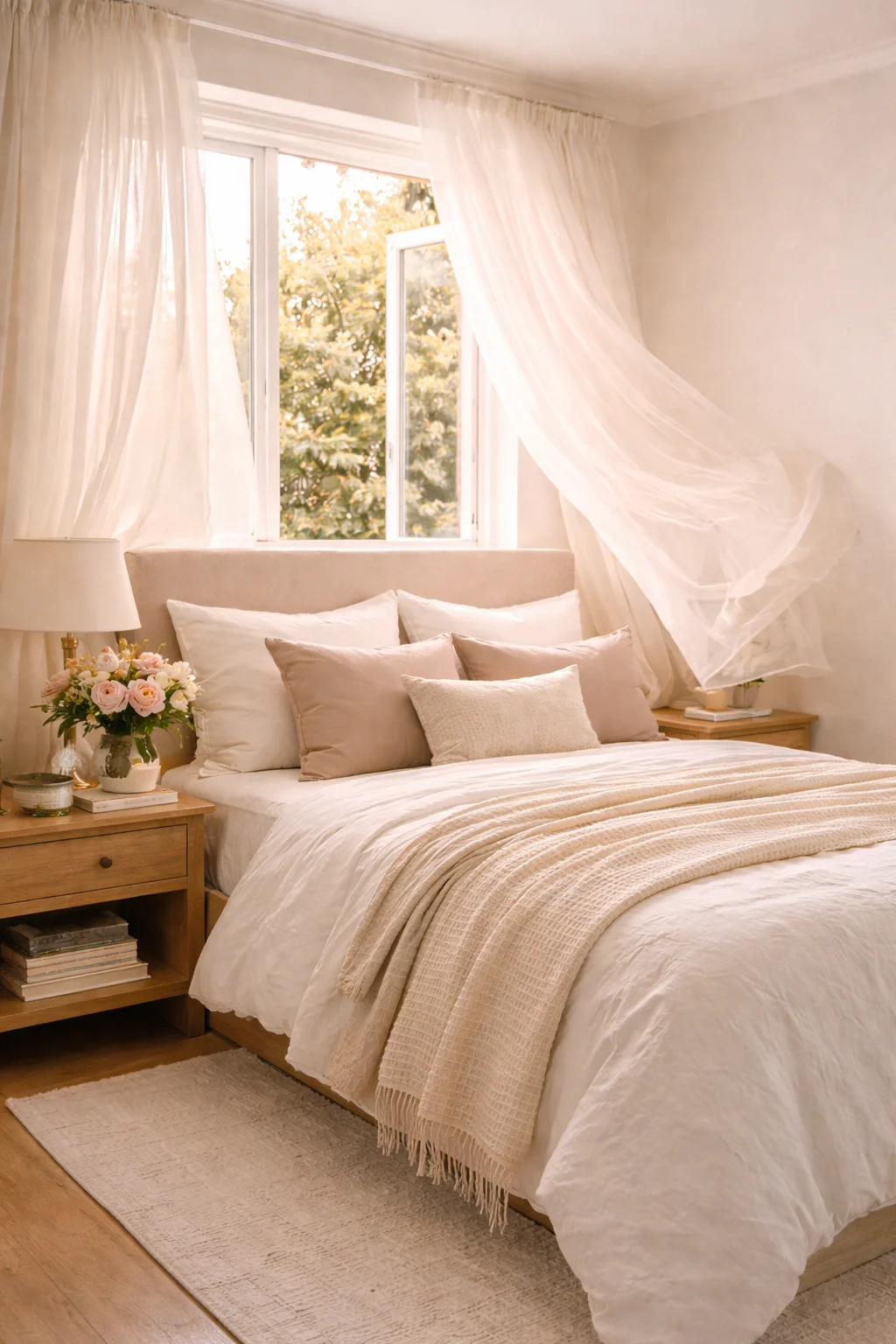 Open Window Spring Bedroom Breeze