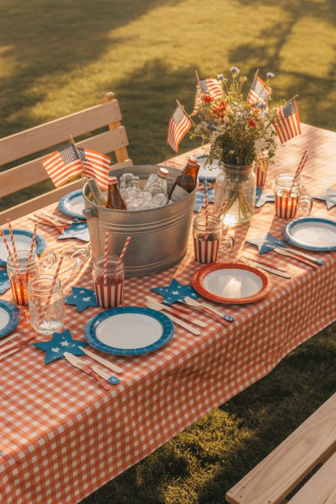 4th of july table decor