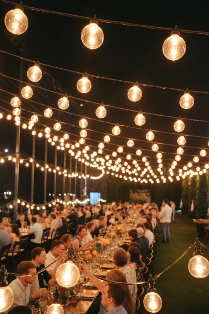 outdoor string lights ideas