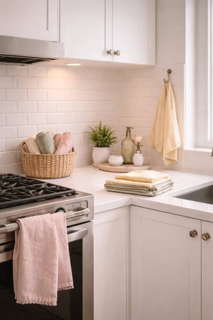 Pastel Dish Towel & Linen Refresh