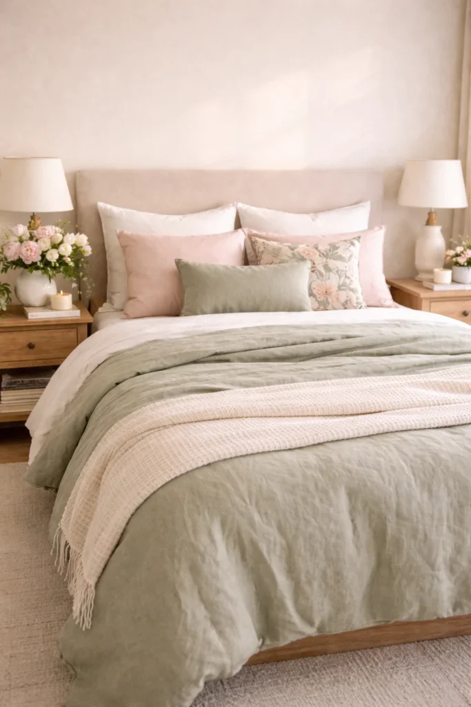 Pastel Linen Bedding Refresh