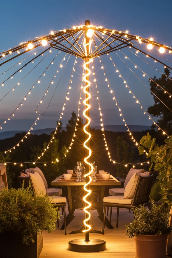 outdoor string lights ideas