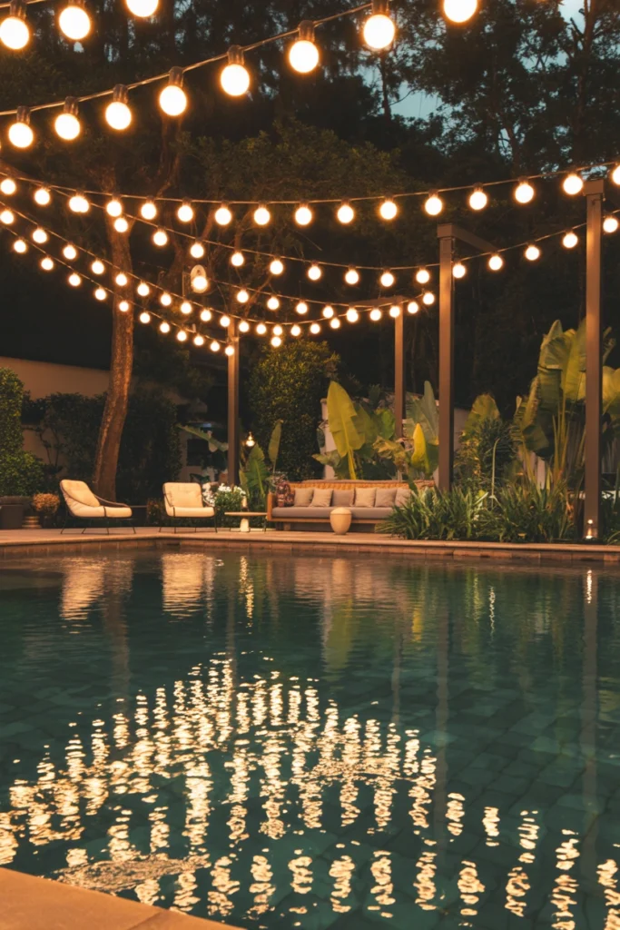 outdoor string lights ideas