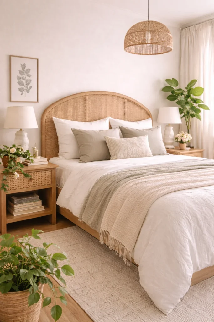 Rattan & Spring Botanical Bedroom