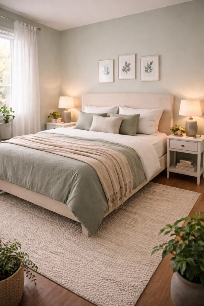 Sage & Neutral Female Guest Room