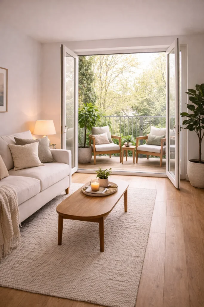 Small Living Room Outdoor Connection