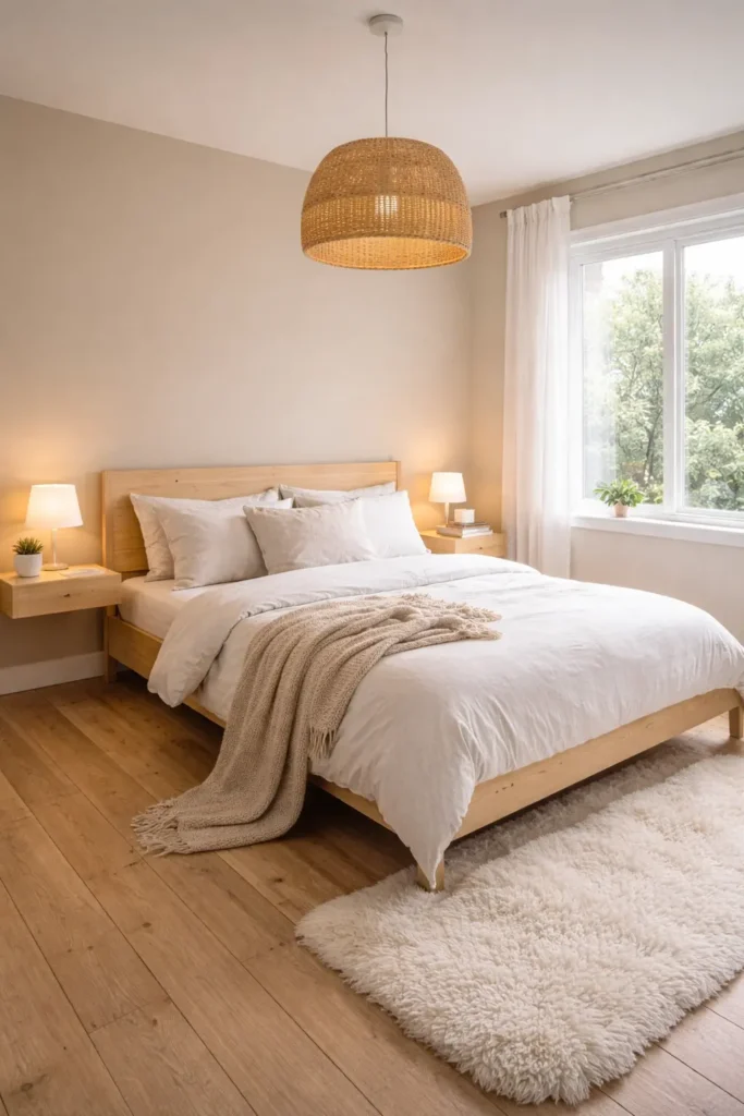Soft Tan Scandinavian Sleep Space