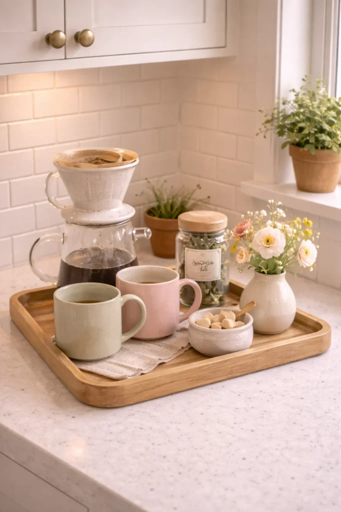 Spring Coffee & Tea Station Styling