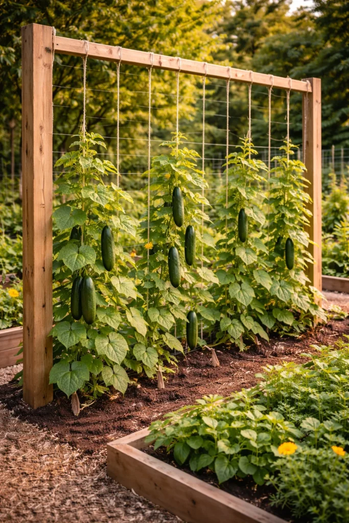 String & Post Vertical Trellis