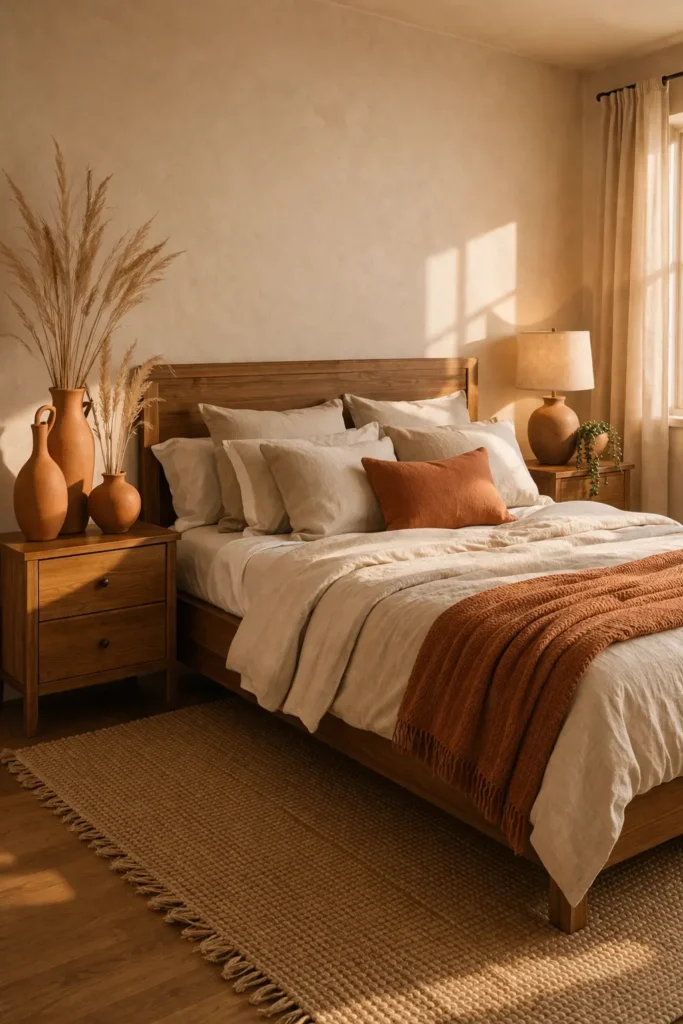 Tan Tones with Terracotta Accents