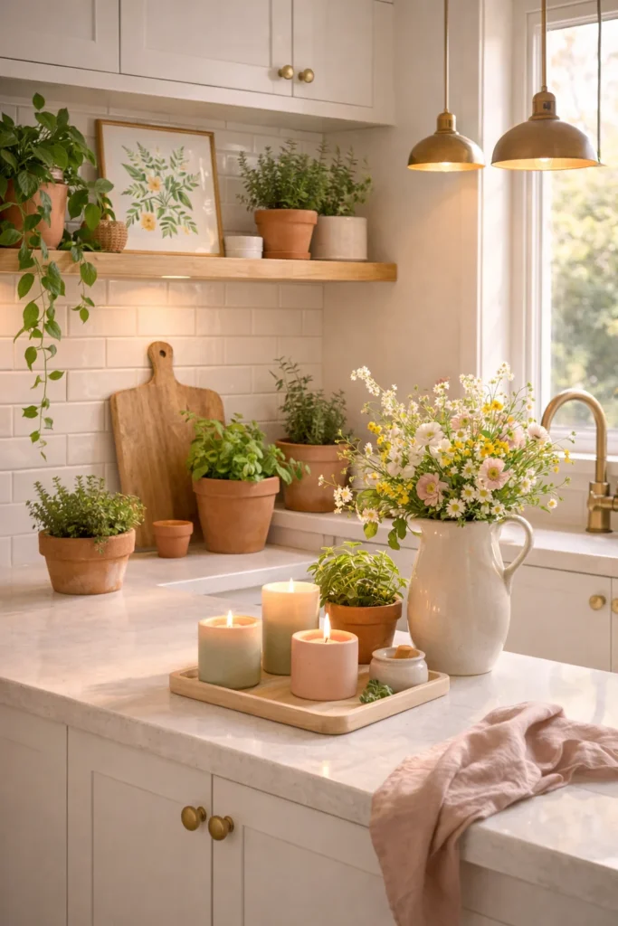 Terracotta & Spring Botanical Kitchen