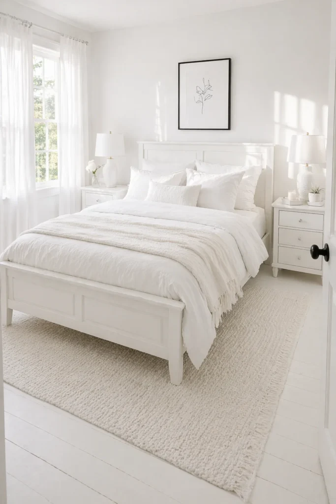 The All-White Timeless Guest Room
