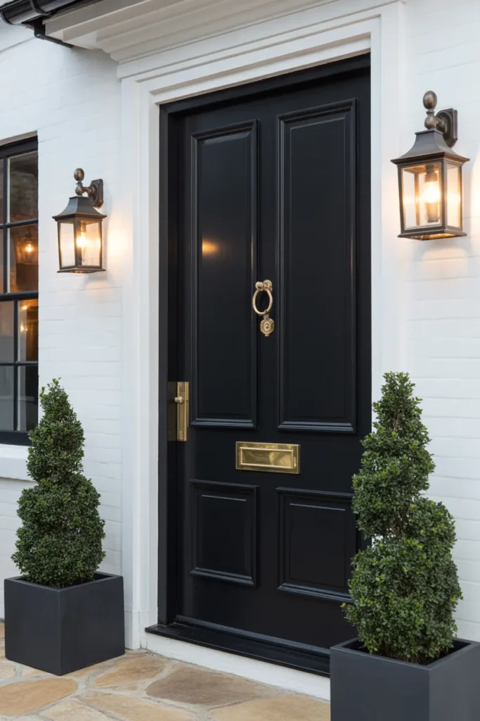 1-Bold Black Front Door Exterior