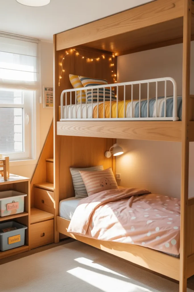 1-Bunk Bed Small Shared Bedroom