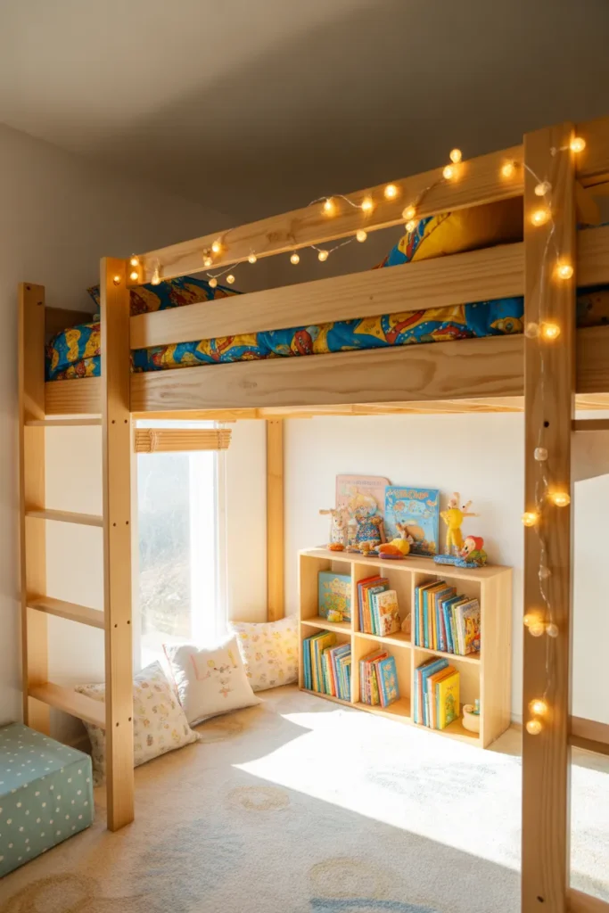 1-Small Kids Bedroom with Loft Bed