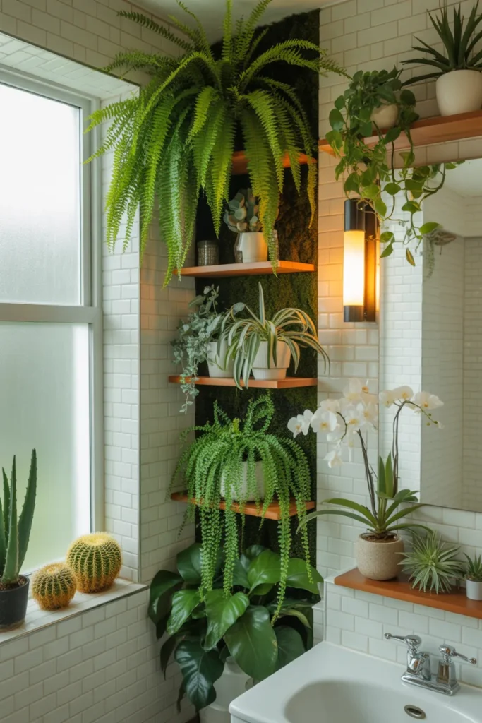 10-Bathroom Plant Wall Garden