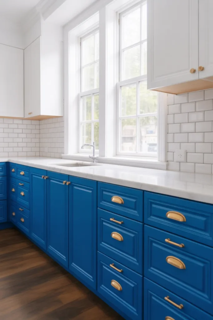 10-Cobalt Blue Modern Kitchen Cabinets
