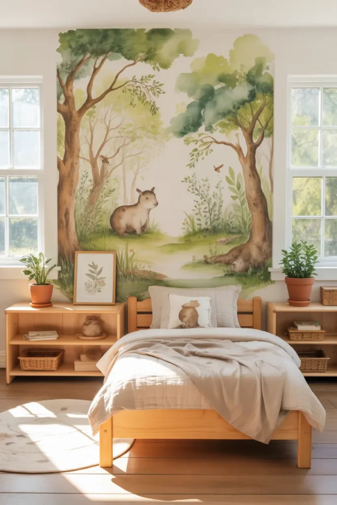 10-Small Nature Themed Children's Bedroom