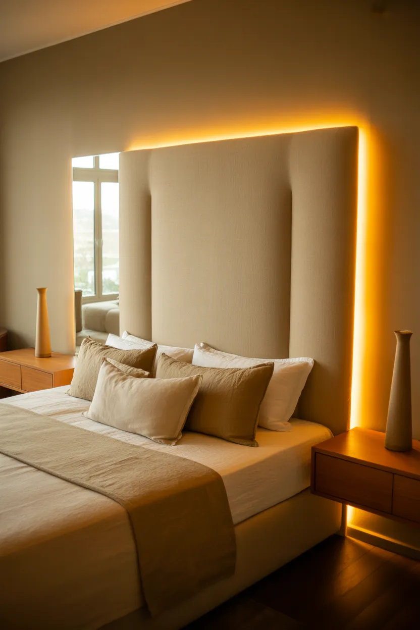 11-Backlit Headboard Bedroom Lighting