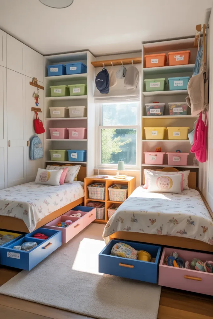 11-Small Shared Bedroom Storage Ideas