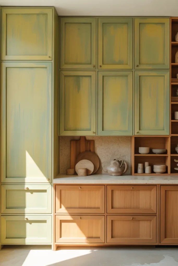 12-Limewash and Wood Modern Kitchen Cabinets