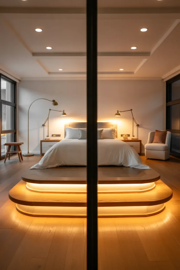 13-Layered Bedroom Lighting Design